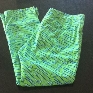 Lilly Pulitzer Elaine cutlass sword cropped pants